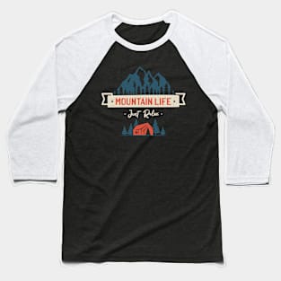 mountain life by trumpkins design Baseball T-Shirt